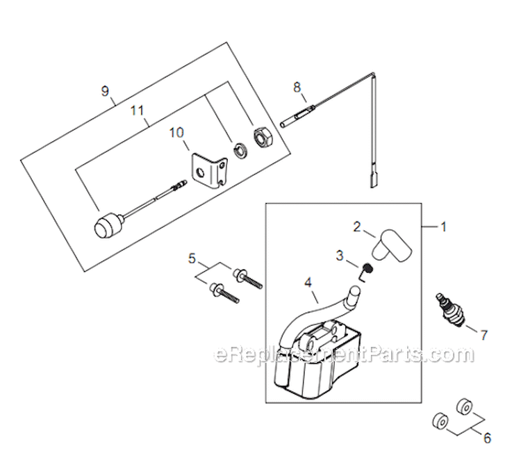 Page F Diagram and Parts List for GP344 T16011001001 - T16011999999 Shindaiwa Water Pump