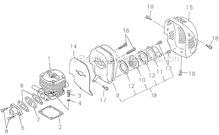Page A Diagram and Parts List for GP450  Shindaiwa Water Pump