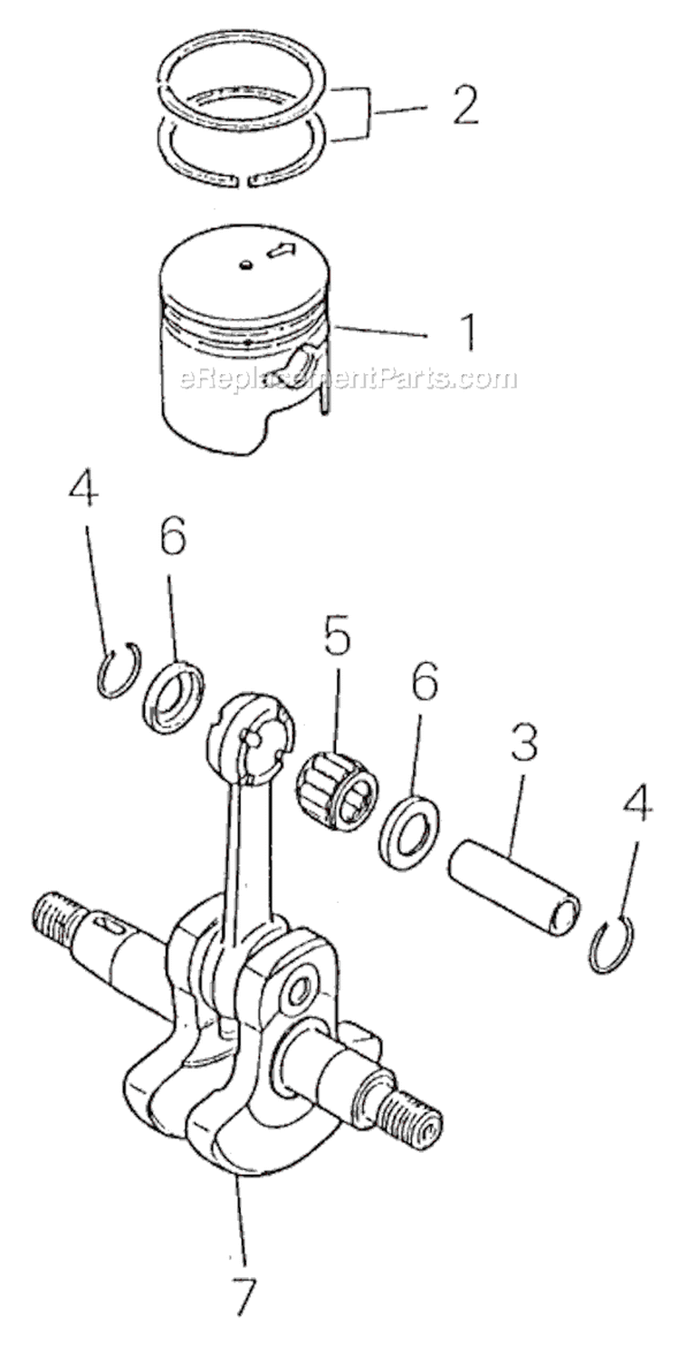 Page C Diagram and Parts List for GP450  Shindaiwa Water Pump