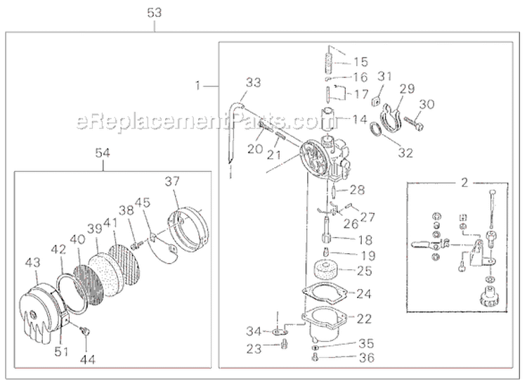 Page G Diagram and Parts List for GP450  Shindaiwa Water Pump