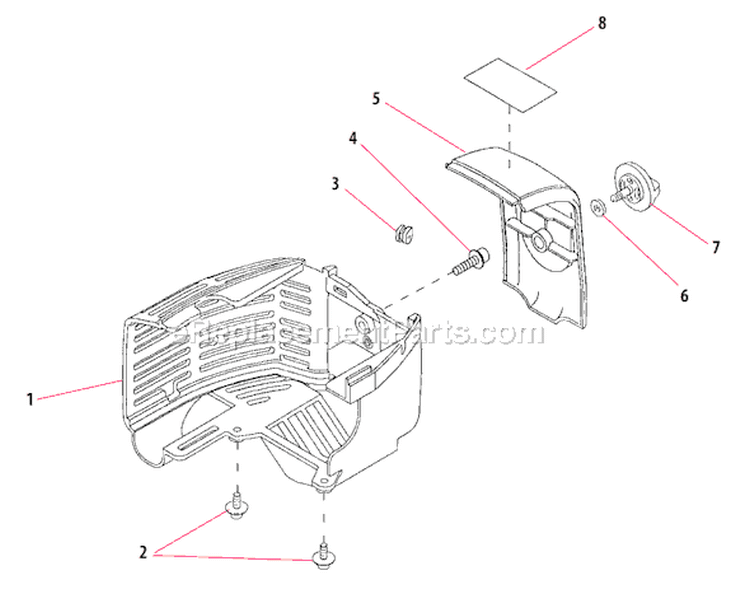 Page C Diagram and Parts List for HT230  Shindaiwa Hedge Trimmer