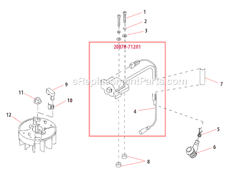 Page E Diagram and Parts List for HT230  Shindaiwa Hedge Trimmer