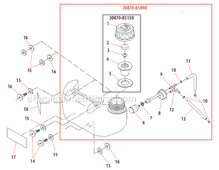 Page G Diagram and Parts List for HT230  Shindaiwa Hedge Trimmer