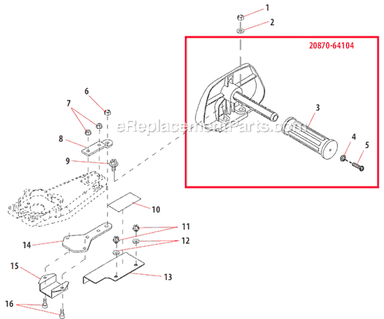 Page H Diagram and Parts List for HT231  Shindaiwa Hedge Trimmer