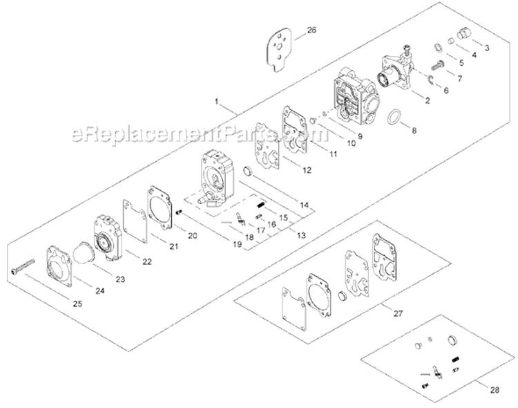 Page J Diagram and Parts List for HT2510  Shindaiwa Hedge Trimmer