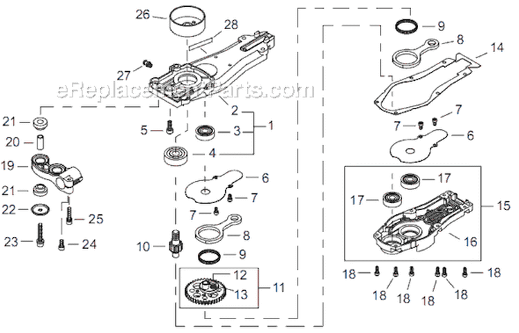 Page M Diagram and Parts List for HT2510  Shindaiwa Hedge Trimmer