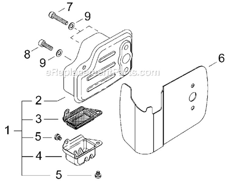 Page B Diagram and Parts List for HT2510  Shindaiwa Hedge Trimmer