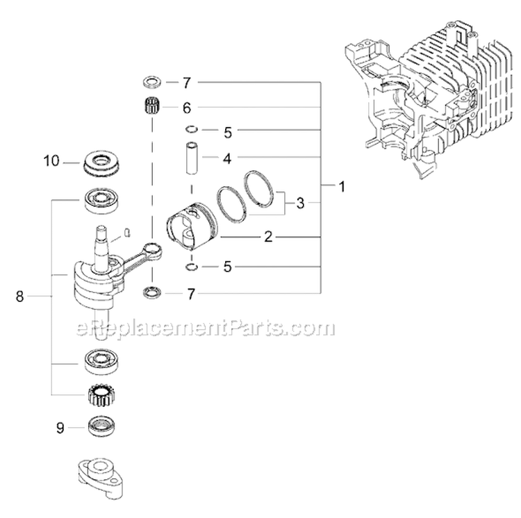 Page D Diagram and Parts List for HT2510  Shindaiwa Hedge Trimmer