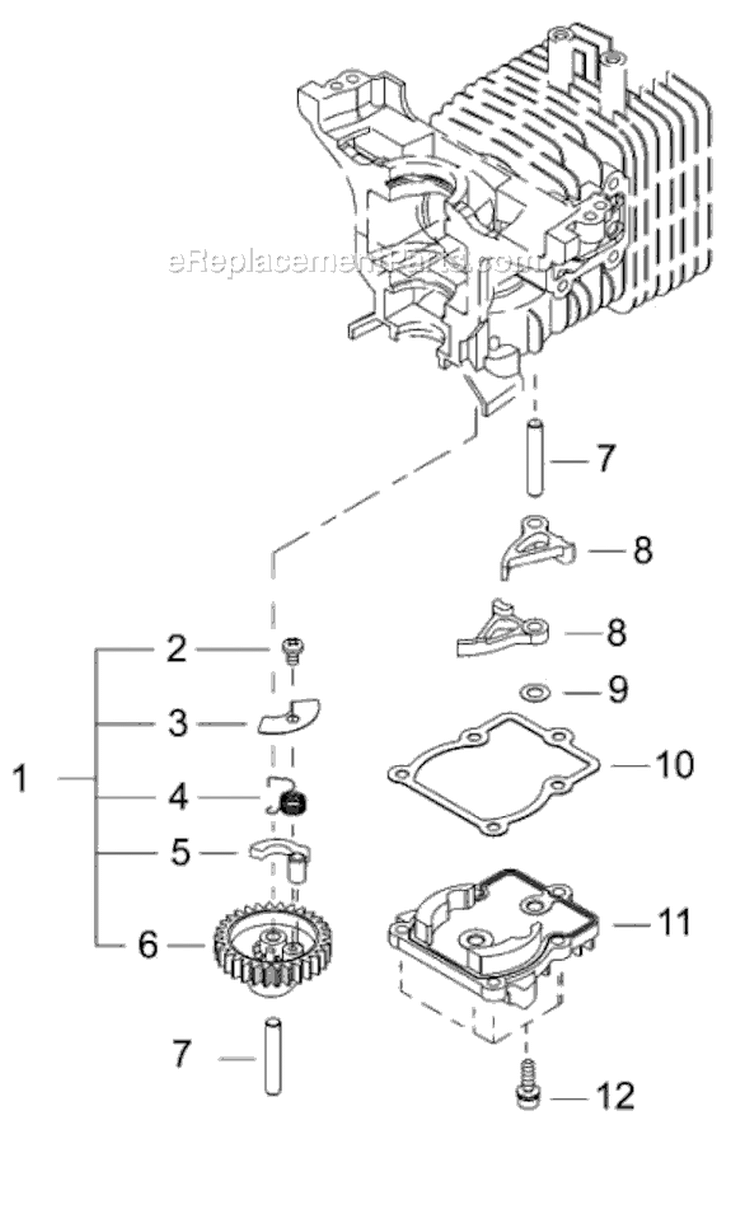 Page F Diagram and Parts List for HT2510  Shindaiwa Hedge Trimmer