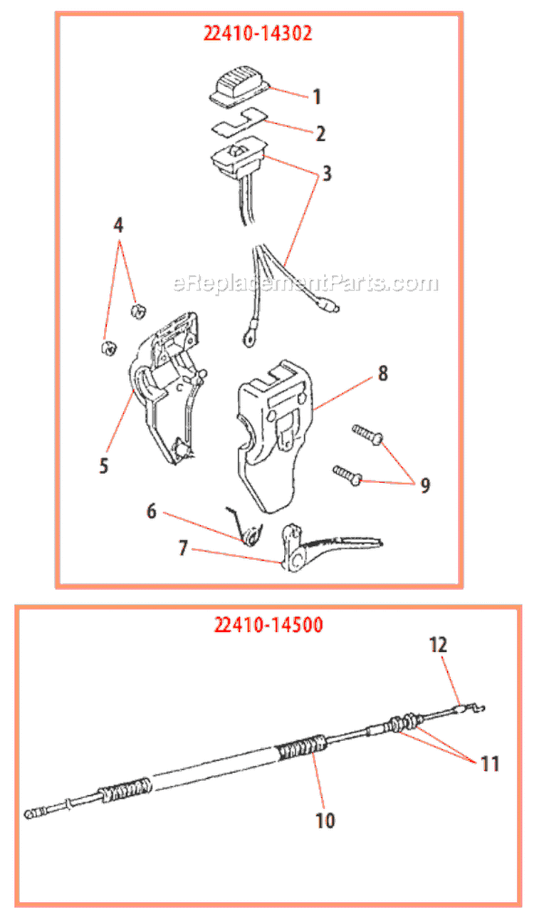 Page J Diagram and Parts List for LE231  Shindaiwa Edger