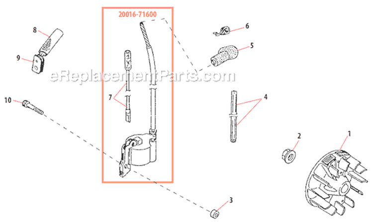 Page C Diagram and Parts List for LE231  Shindaiwa Edger