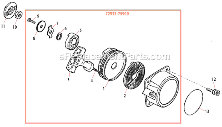 Page D Diagram and Parts List for LE231  Shindaiwa Edger