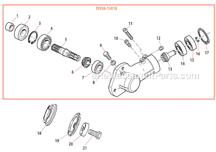 Page F Diagram and Parts List for LE231  Shindaiwa Edger