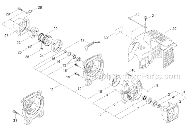 Page B Diagram and Parts List for LE261  Shindaiwa Edger