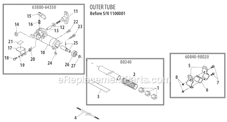 Page H Diagram and Parts List for M230  Shindaiwa Trimmer