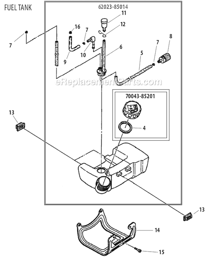 Page G Diagram and Parts List for M231  Shindaiwa Trimmer