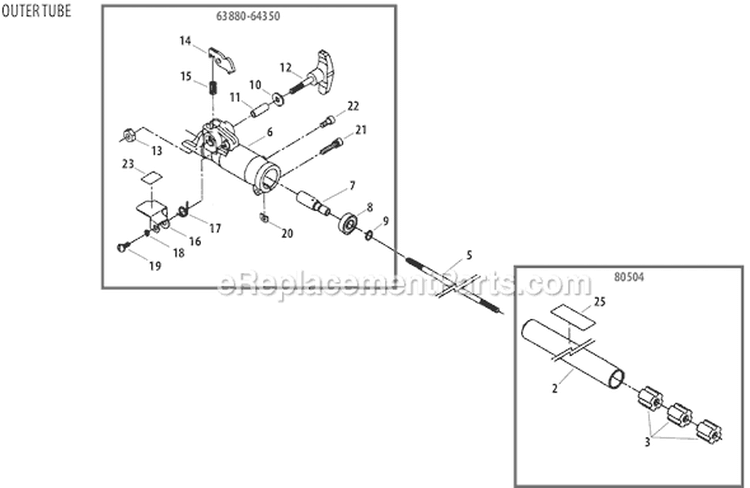 Page H Diagram and Parts List for M231  Shindaiwa Trimmer