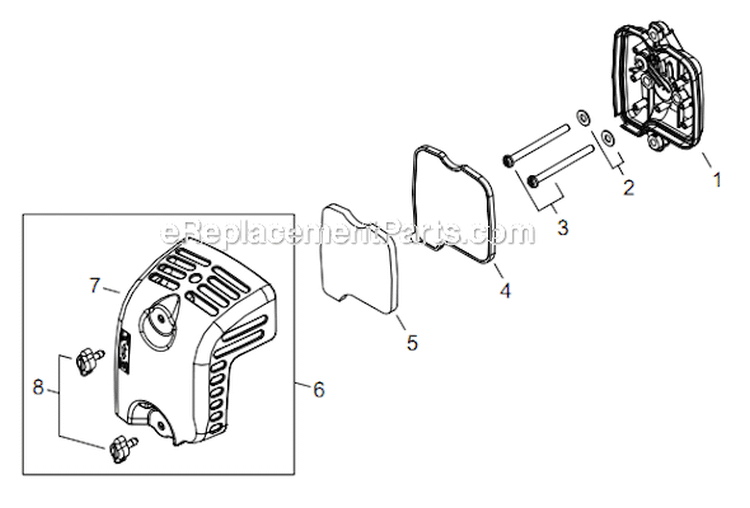 Page J Diagram and Parts List for M254 T12912001001 - T12912999999 Shindaiwa Trimmer