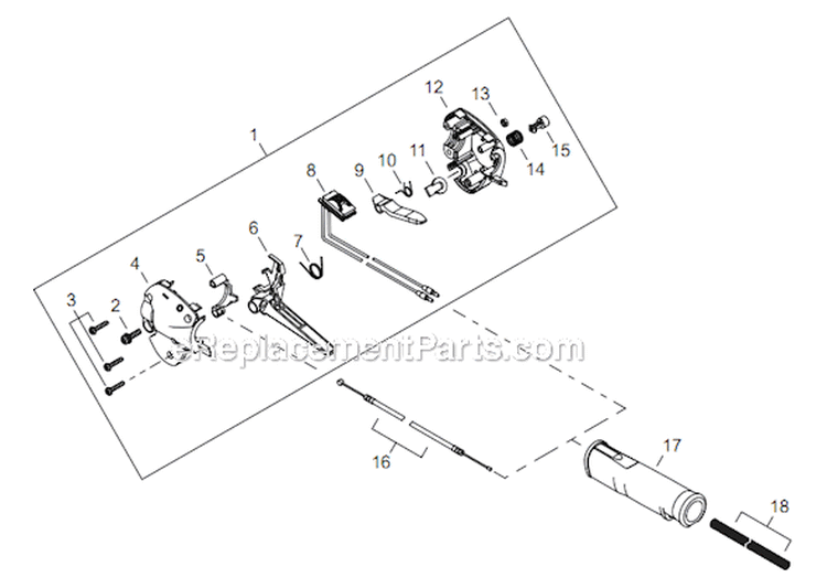 Page N Diagram and Parts List for M254 T12912001001 - T12912999999 Shindaiwa Trimmer