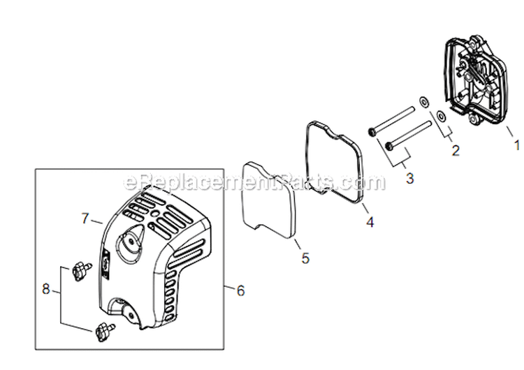 Page J Diagram and Parts List for M254 T13011001001 - T13011999999 Shindaiwa Trimmer
