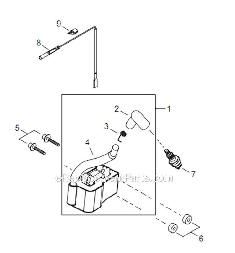 Page F Diagram and Parts List for M254 T13011001001 - T13011999999 Shindaiwa Trimmer