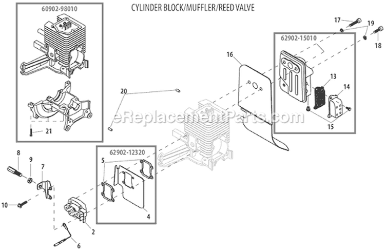 Page A Diagram and Parts List for M2500  Shindaiwa Trimmer