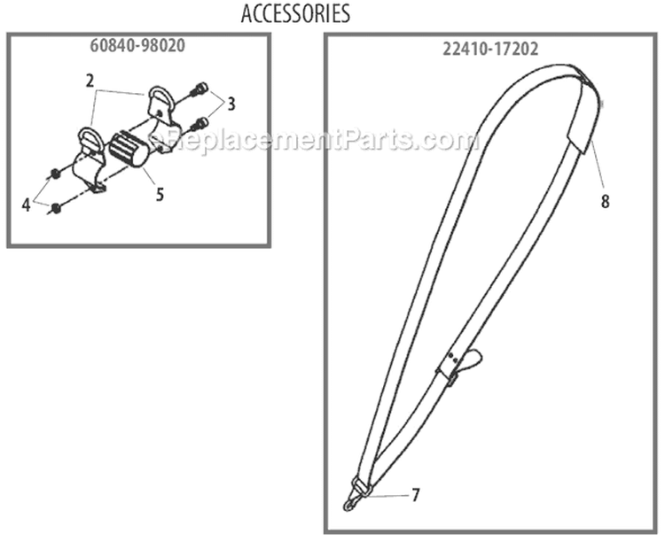 Page L Diagram and Parts List for M2500  Shindaiwa Trimmer