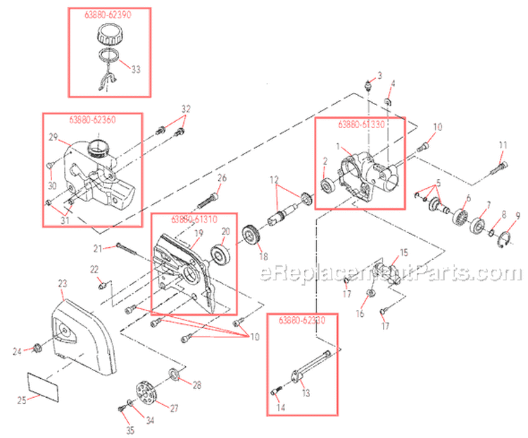 Page I Diagram and Parts List for P230  Shindaiwa Pole Saw