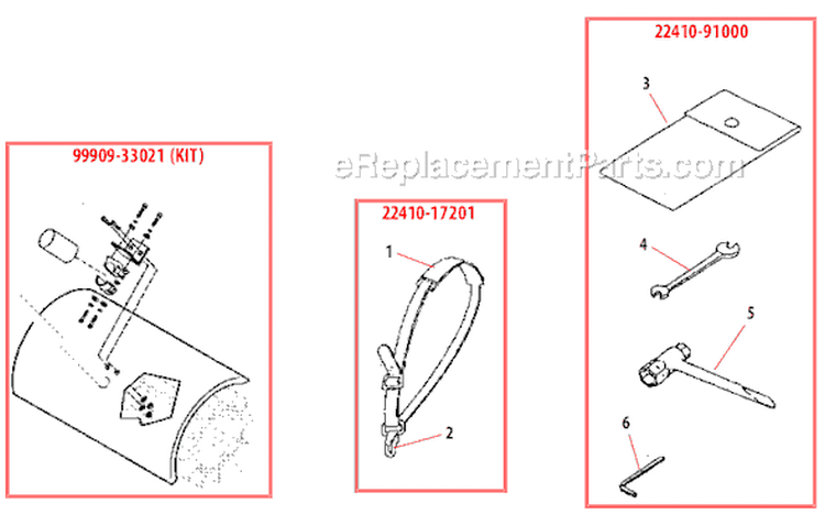 Page L Diagram and Parts List for PB230  Shindaiwa Power Broom