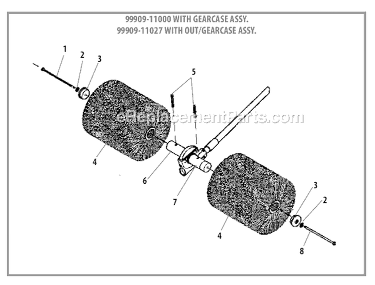 Page K Diagram and Parts List for PB270  Shindaiwa Power Broom
