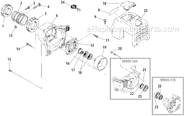 Page B Diagram and Parts List for PB270  Shindaiwa Power Broom