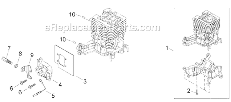 Page A Diagram and Parts List for PB3410  Shindaiwa Power Broom