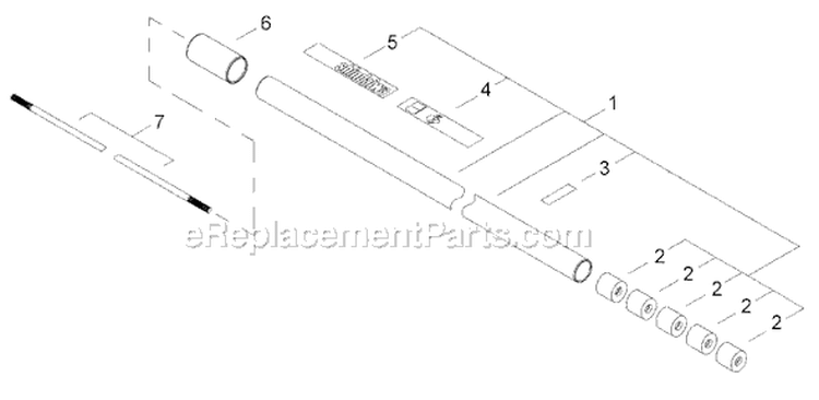 Page L Diagram and Parts List for PB3410  Shindaiwa Power Broom