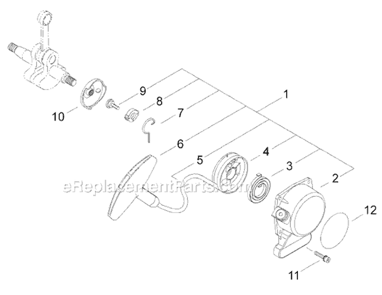 Page G Diagram and Parts List for PB3410  Shindaiwa Power Broom
