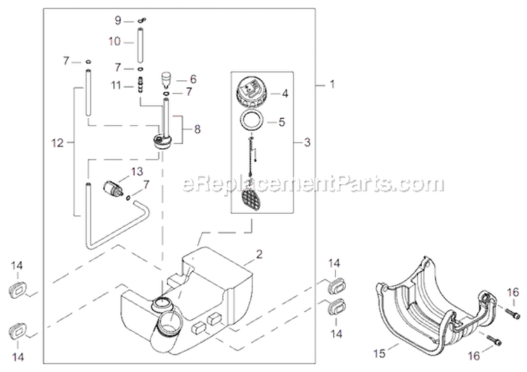 Page I Diagram and Parts List for PB3410  Shindaiwa Power Broom