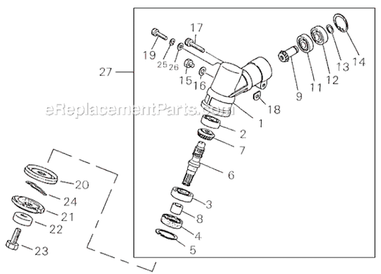 Page K Diagram and Parts List for R40F-T  Shindaiwa Brush Cutter
