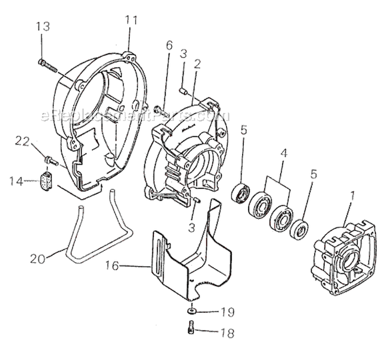 Page B Diagram and Parts List for R40F-T  Shindaiwa Brush Cutter