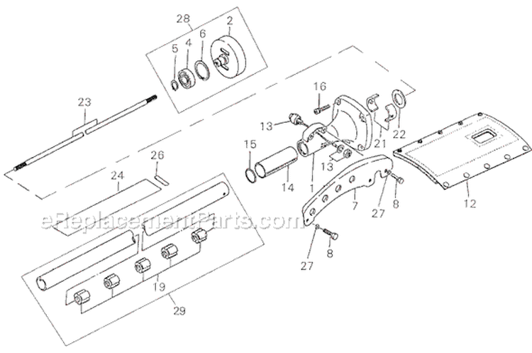 Page I Diagram and Parts List for R40F-T  Shindaiwa Brush Cutter