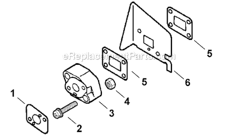 Page B Diagram and Parts List for SV212 P02611001001-P02611999999 Shindaiwa Leaf Blower / Vacuum