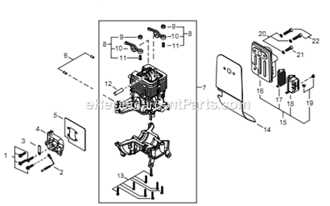 Page A Diagram and Parts List for PS344 T15411001001 - T15411999999 Shindaiwa Power Broom