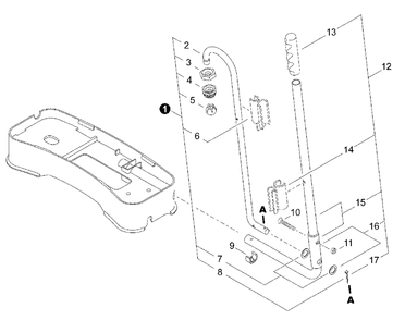Part Location Diagram of CN011347 Echo Clip, Pump Lever