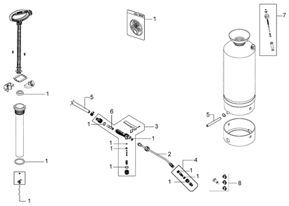 Spare Parts Diagram and Parts List for SP231H 506MS0000001 - 506MS0999999 Shindaiwa Sprayer
