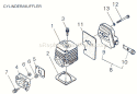 Page A Diagram and Parts List for 22F After S/N 4100001 Shindaiwa Trimmer