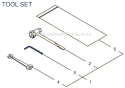 Page K Diagram and Parts List for 22F After S/N 4100001 Shindaiwa Trimmer