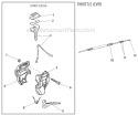 Page K Diagram and Parts List for 22F Before S/N 4100001 Shindaiwa Trimmer