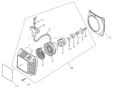 Page K Diagram and Parts List for 300S  Shindaiwa Chainsaw