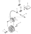 Part Location Diagram of 15901012530 Echo Trimmer Spark Plug