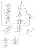 Part Location Diagram of A021002820 Shindaiwa Carburetor Assy