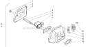 Muffler Diagram and Parts List for 300  Shindaiwa Chainsaw