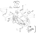Engine Cover Diagram and Parts List for 357  Shindaiwa Chainsaw